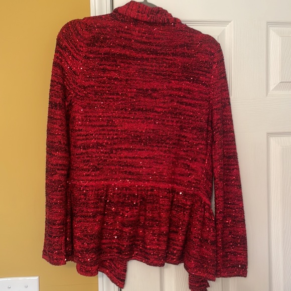 Red and Black Cardigan - Picture 3 of 4
